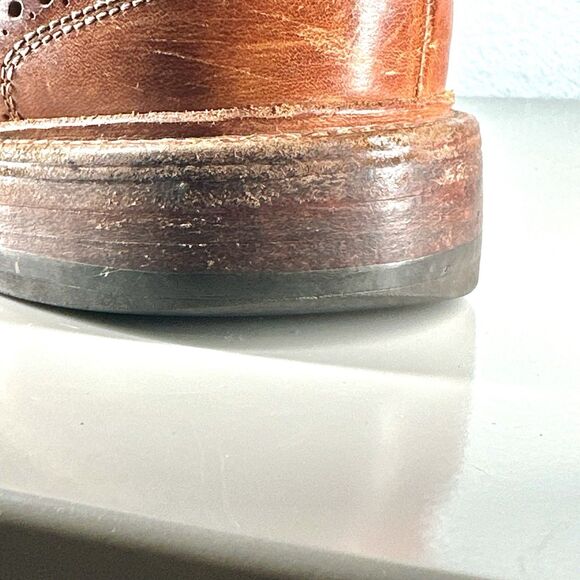 Allen Edmonds McTavish Shoes Brown Wingtip Leather Dress Dainite Mens Size 9 D main image 6